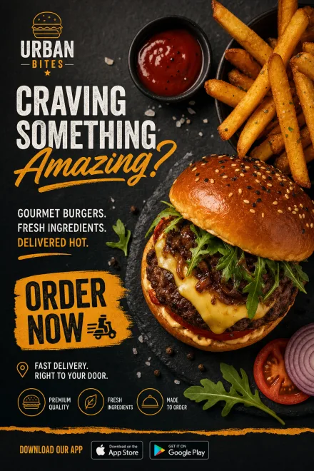 Food delivery ad