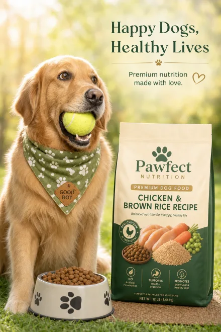 Pet product ad